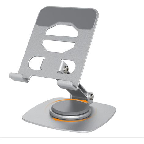 Base Stable Support Telephone Voiture, Réglable en Hauteur Support Tablette, Rotation Libre à 360° Support Telephone Bureau,Universel pour Tous Les Téléphones et Tablettes Phone Holder
