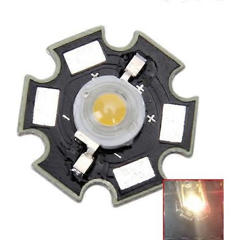 Ampoule LED haute puissance 3W en forme d'étoile (blanche) (1/5)