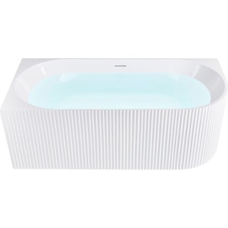 Badewanne GOCTA rechtsseitig 170 x 78 cm Weiß (1/5)