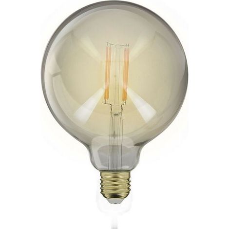 Ampoule LED rétro style boule en verre dépoli G125, culot E27, 4 W (équivalent 23 W), 230 lm, lumière chaude blanche (2700 K), idéale pour lustres, appliques et luminaires vintage (1/5)