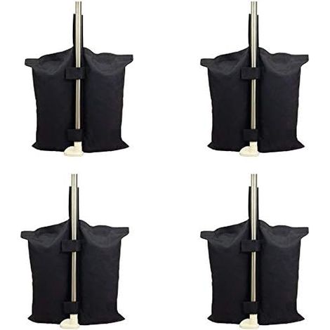 Industrial Grade Heavy Duty Weight Bag with Double Stitching for Pop Up Tent Canopy Black