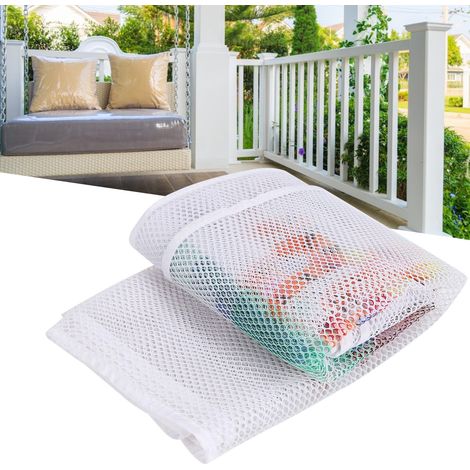 Treppenschutzgitter - Verstärktes Kindersicherheitsnetz mit aufgedruckten Mustern (3 m, Polyester/PE, 73 cm, 15 Befestigungselemente, 25 Seile) (1/5)