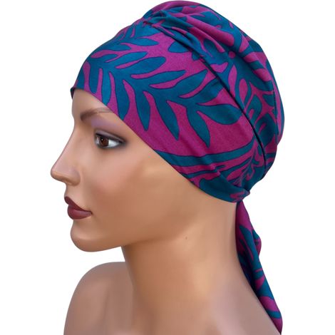 Turbante con pañuelo para la cabeza para mujer Tess 485 también después de la quimioterapia (1/5)