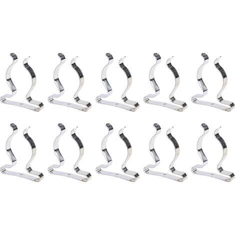 Clip ressort porte-outils - 10 pièces, 38mm, acier manganèse (1/5)