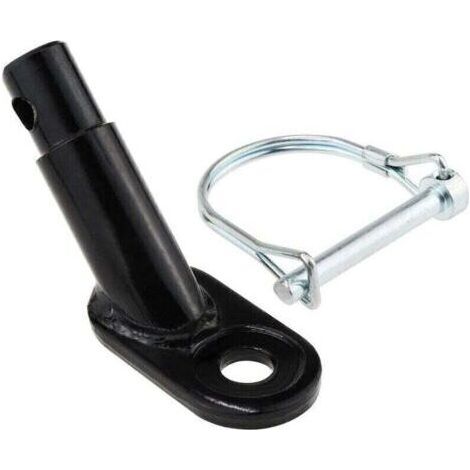 Coupleur d'attelage pour remorque de vélo coudé pour la Plupart des remorques de vélo, coupleur d'attache de remorque de vélo pour Les Chiens d'enfants, Accessoire de vélo--avec mousqueton (1/4)