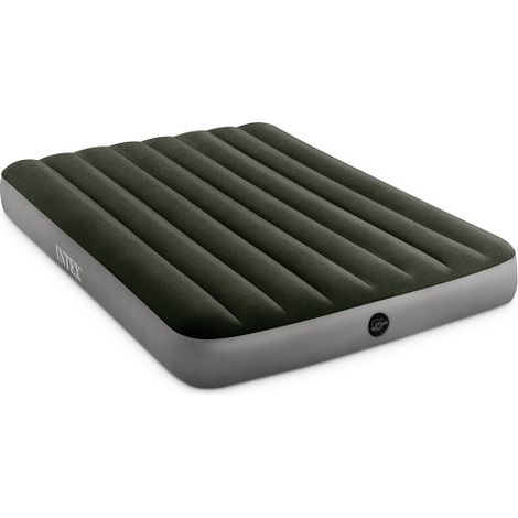 Intex – Matelas gonflable 137x191x25 cm – Technologie Fiber-Tech pour confort optimal – Vanne 2 en 1 pour gonflage rapide – Surface douce et résistante à l'eau
