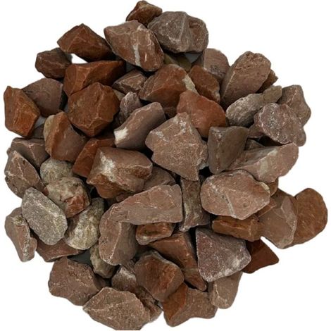 PACK +/- 1T (2 X 500Kg) Gravier Silico-Calcaire Rouge Espagne Ø 8/16 mm - Livraison STANDARD (1/5)
