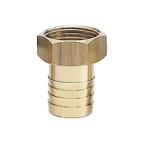 Raccord laiton écrou libre, diamètre 20/27 mm, pour tuyau diamètre intérieur 19 mm -