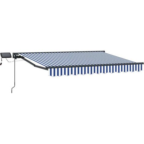 Cadre de store à persiennes manuel avec éclairage LED, 2,5 m x 2 m (1/5)
