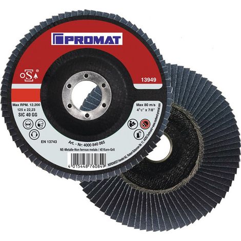 Rondella dentellata D.115mm K.60 conica alluminio SCg PROMAT (Per 10)