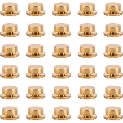 30pcs Mini Roulement Rotatif Metal, Mini Roulement Rotatif Scrapbooking à 360° pour Loisirs Créatifs Cartes en Papier Scrapbooking Fabrication de Bijoux Nail(Doré) (1/5)
