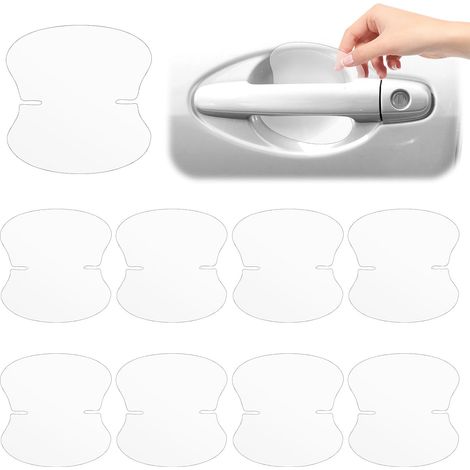 Lot de 10 films de protection transparents pour poignée de porte de voiture - Protection contre les rayures (1/5)