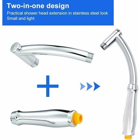 Rallonge de bras de douche 31 cm, rallonge de bras de douche en ABS, rallonge de pommeau de douche étanche, rallonge de flexible de douche, bras de support (1/4)