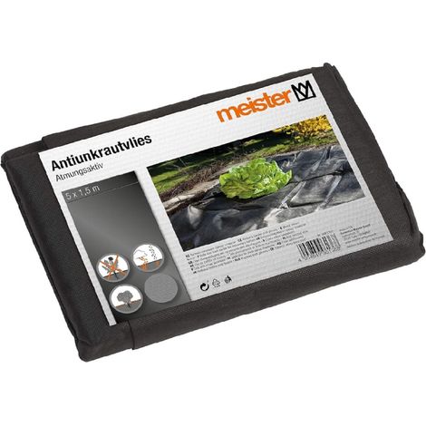 MEISTER Antiunkrautvlies, verhindert Unkrautwachstum, 5x1,5m