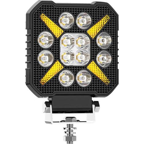 Lampe de travail à œil carré – 4 po, 9 LED – Éclairage chantier – Pour voiture (1/5)