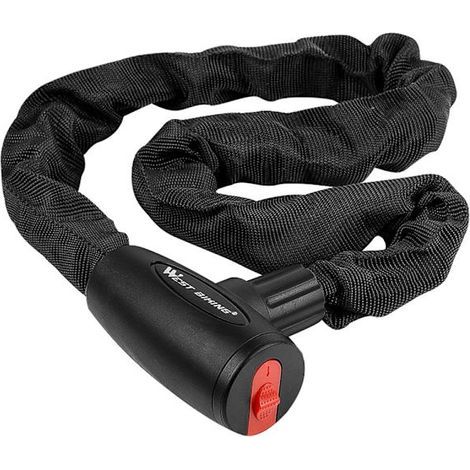 Heavy-duty chain lock / Bicycle lock / Moped lock 1.2 m with 2 keys - K (1/2)