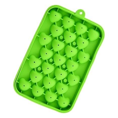 Moules à glaçons en silicone alimentaire en forme de cœur Moules à glaçons faciles à démouler pour cocktails, café, fêtes, boissons, nourriture, camping, chocolat, bonbons, fruits (1/5)