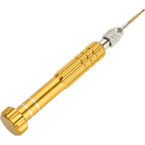 Beyamis Manche de tournevis avec 5 embouts de précision, kit d'outils de réparation pour téléphones, lunettes et montres (rouge) (1/5)