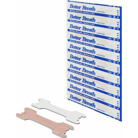 100 pièces patch anti-ronflement patch nasal patch nasal respiratoire adulte (1/5)