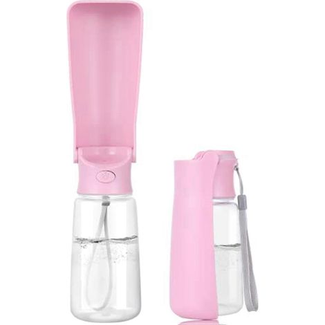 Faltbare Hundewasserflasche, 340 ml, spülmaschinenfest, waschbar, tragbar, auslaufsicher, für Hunde (1/5)