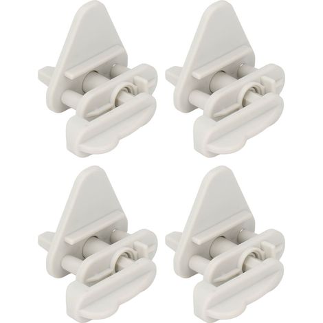 Set di 4 chiusure per porte di barche a pontone, telaio quadrato in ABS, chiusure di ricambio per porte sinistre e destre da 1 a 1,25 pollici. (1/5)