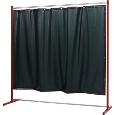 Biombo para soldadura CEPRO estable con cortinas Sprint  Verde 9