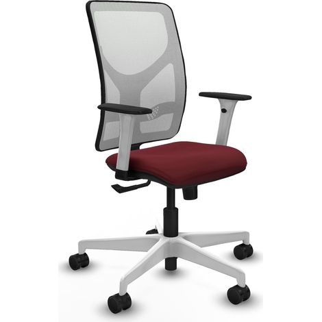Chaise de bureau piqueras y crespo Motilla blanc mousse épaisse (1/2)