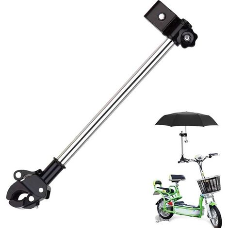 Soporte universal de liberación rápida para sombrilla de bicicleta，Barra de acero inoxidable，abrazadera para tubos de 22-32 mm (1/5)