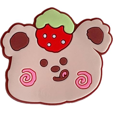 Adorables accessoires décoratifs en silicone à thème dessin animé, ours et lapins, feuilles auto-adhésives à faire soi-même. (1/5)