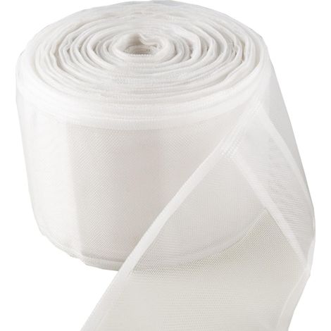 Ruban de Rideau 10 m x 10 cm, Ruban à Passants Transparent Coudre Galon Fronceur avec Passants pour Rideau Fenêtre Porte Curtain Ruflette Bande Transparent pour Bâtons, Curtain Galon (1/5)