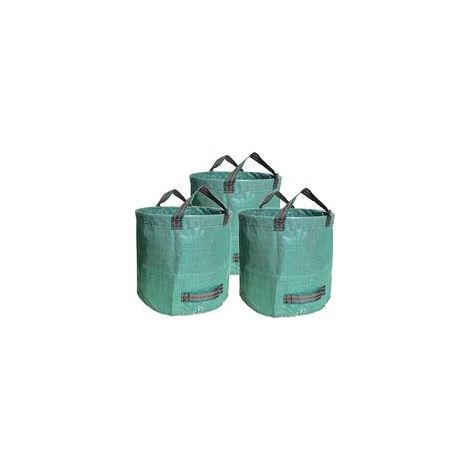 Lot de 3 x 500L Sacs de Jardin 50KG XXL, Sacs de déchets Jardin résistants Sac à déchets de Jardin Sac déchet en PP Robuste Sac de Jardin Réutilisable et Stable