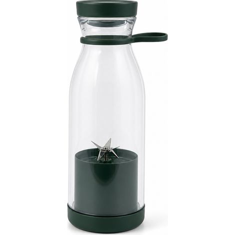 Blender Portable Rechargeable USB, 6 Lames, Moteur 380, Gobelet à Smoothies et Fruits, Vert Foncé (1/5)