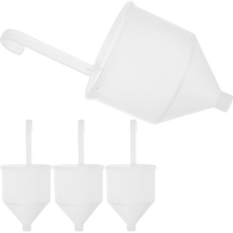 Entonnoirs de Test de Viscosité pour Peinture 4 Pièces Blanc en Plastique Réutilisables Opération Main pour Usage Professionnel et Pulvérisateur de Peinture (1/5)