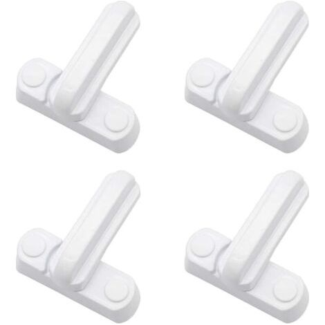 Lot de 4 Serrures Loquets Bloque Poignee Scurit Domestique Supplmentaire Remplacement Pour Maison Portes Placards Fentres (1/5)