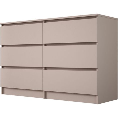 Cassettiera: 6 cassetti, caramello, 120 x 39 x 79 cm (1/5)