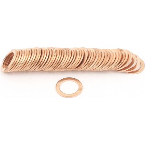 Joint Cuivre 10 mm diamètre intérieur 1 mm épaisseur Rondelle cuivre plate entretoise fixation