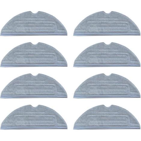 Lingettes de nettoyage Outad® pour Roborock S8/S7 S7+ T7 T7 Plus (paquet de 8), lingettes lavables pour Roborock S8