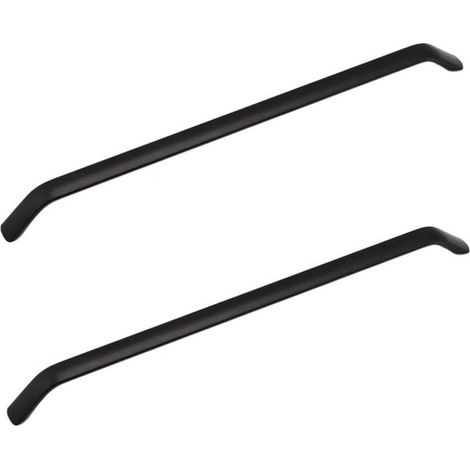 2 × Poignee de Meuble Cuisine Noir 288 mm en Alliage d'aluminium Cuisine Armoire Porte Poignées Placard Tiroir Chambre Meubles Poignee avec Vis (1/5)