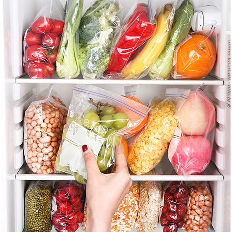 Sacs de congélation en plastique alimentaire, sacs de congélation pour réfrigérateur, sacs de congélation épais pour légumes (1/5)