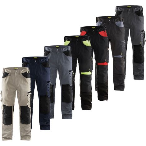 Pantaloni da lavoro Blaklader 1556 Artigiano senza tasche flottanti - 52 (EU) - Grigio (1/5)