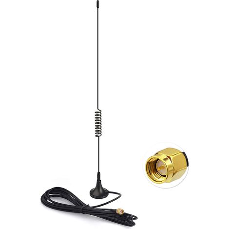 Antenne Autoradio Dab Voiture Intérieure SMA Mâle, Base Magnétique (1/5)