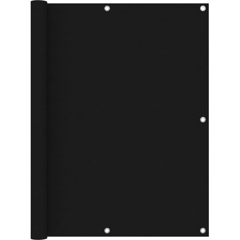 Brise Vue Écran de balcon Pour Jardin, Balcon, Terrasse Noir 120x300 cm Tissu Oxford 50129 (1/5)