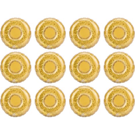 Lot 12 Porte-Gobelet Gonflable pour Piscine Plage Boissons Fête Accessoire (1/5)