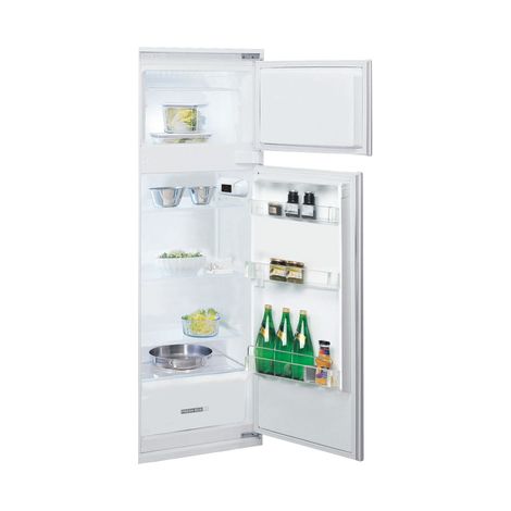 Whirlpool – Réfrigérateur intégré 239 L – 191 L réfrigérateur – 48 L congélateur No Frost – Classe E – 35 dB – Charnière droite – Lumière intérieure