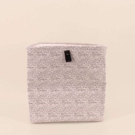 Cube de rangement à pois 31x31x31cm (1/5)