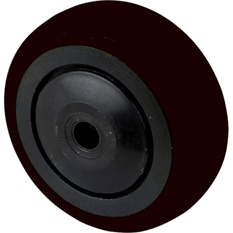 BS Rollen Gummirad 50mm schwarz Radkörper Kst schwarz., KL