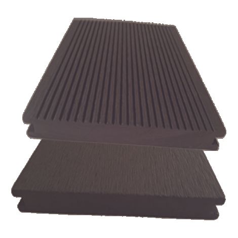 Green Outside – Lame de terrasse composite 2.60m – Lame réversible 140x20mm – Résistante aux UV et aux champignons – Sans entretien