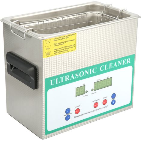 Machine à laver à ultrasons programmable pour le nettoyage de bijoux, bagues et colliers DK-230HTD 3,2 L 120 W AC/220 V Prise UE (1/5)