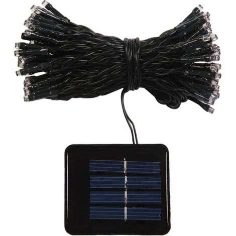 22m Guirlande Lumineuse Solaire à LED de Étanche pour Décoration Extérieure Noël Mariage Anniversaire Panneau Solaire Inclus Lumière Multicolore [Classe énergétique A+] (1/5)