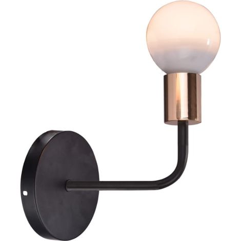 Applique Candellux Spill 21-56528 nero rame E27 22cm
